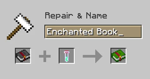 image of Crafting a polished enchanted book